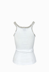 PINKO CORIANDOLI CANOTTA WHITE