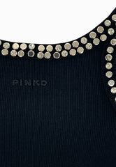 PINKO CORIANDOLI CANOTTA BLACK