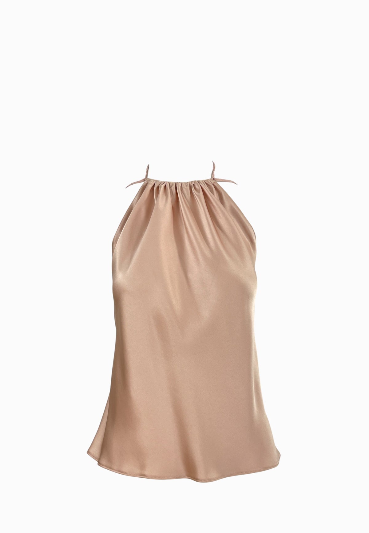 PINKO CAROTA TOP SATIN ROSA