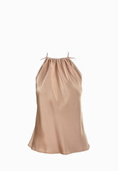 PINKO CAROTA TOP SATIN ROSA