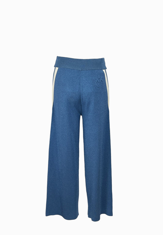PINKO TORMENTA PANTALONE LUREX BLUE