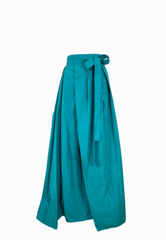 PINKO RAPONZOLO GONNA TAFFETA VERDE