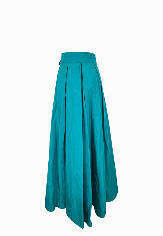 PINKO RAPONZOLO GONNA TAFFETA VERDE