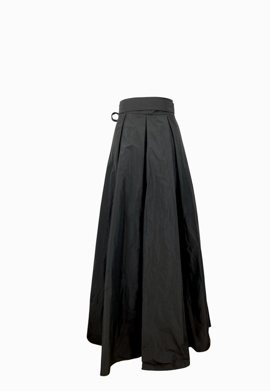 PINKO RAPONZOLO GONNA TAFFETA NERO