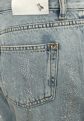 PATRIZIA PEPE PANTALONE JEANS STRASS LIGHT BLUE