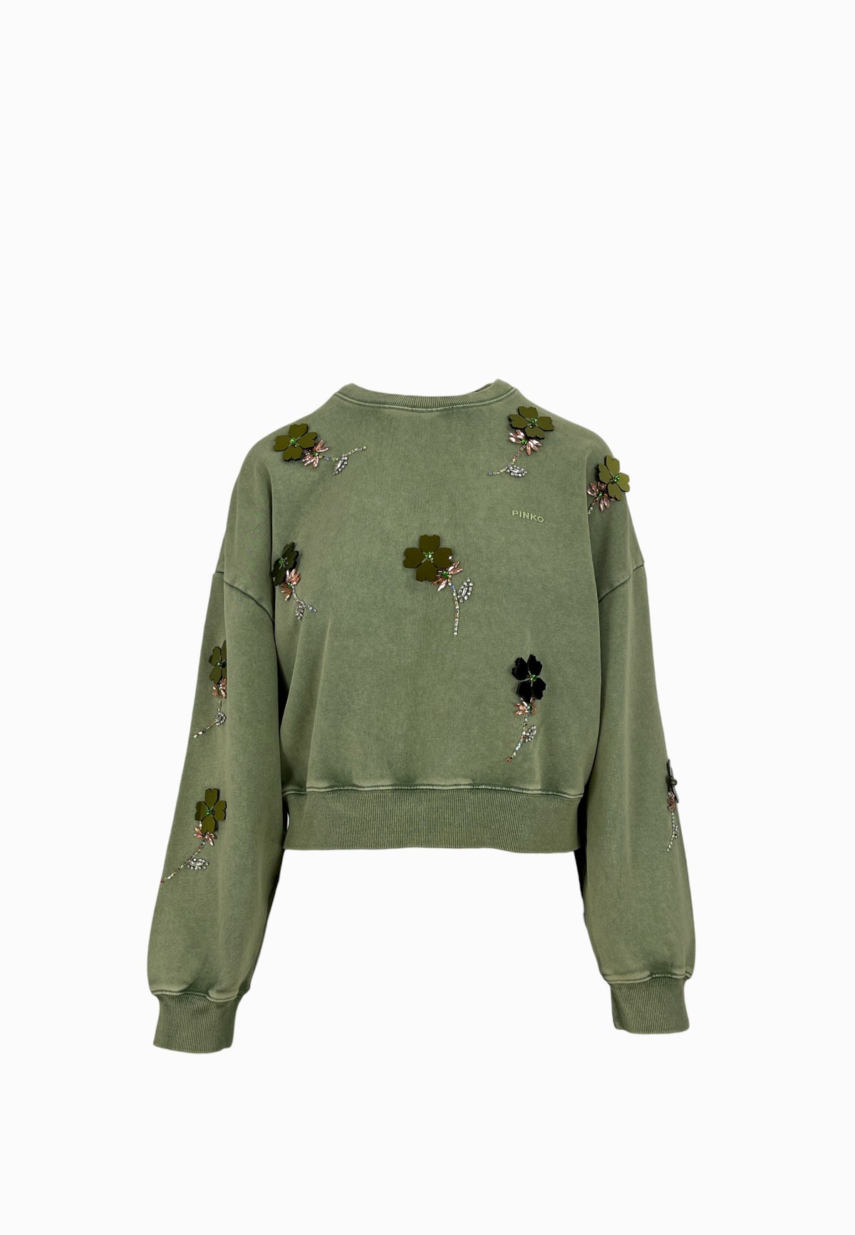 PINKO KIKOINE MAGLIA FELPA GREEN