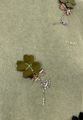 PINKO KIKOINE MAGLIA FELPA GREEN