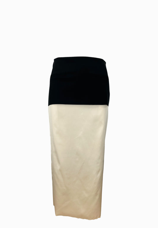 PATRIZIA PEPE GONNA BLACK-IVORY