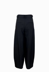PATRIZIA PEPE PANTALONE BLACK-IVORY
