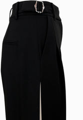 PATRIZIA PEPE PANTALONE BLACK-IVORY