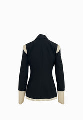 PATRIZIA PEPE GIACCA BLACK-IVORY