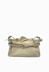 PINKO BELT BAG CLASSIC SUEDE BEIGE-GRIGIO