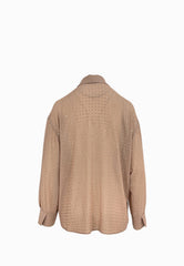 PINKO OLIVA CAMICIA FULL STRASS ROSA