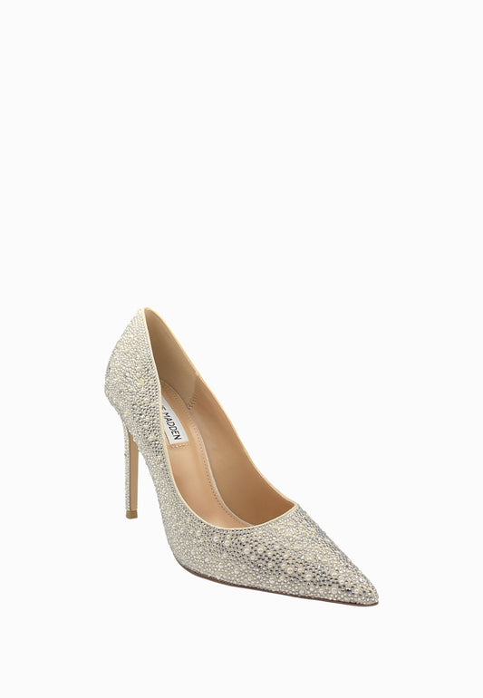 STEVE MADDEN DECOLLETE' FULL STRASS MULTI SILVER