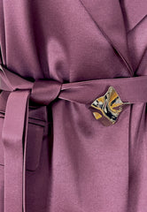 PINKO MELANZANA GIACCA SATIN BORDEAUX