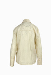 PATRIZIA PEPE CAMICIA STRASS IVORY