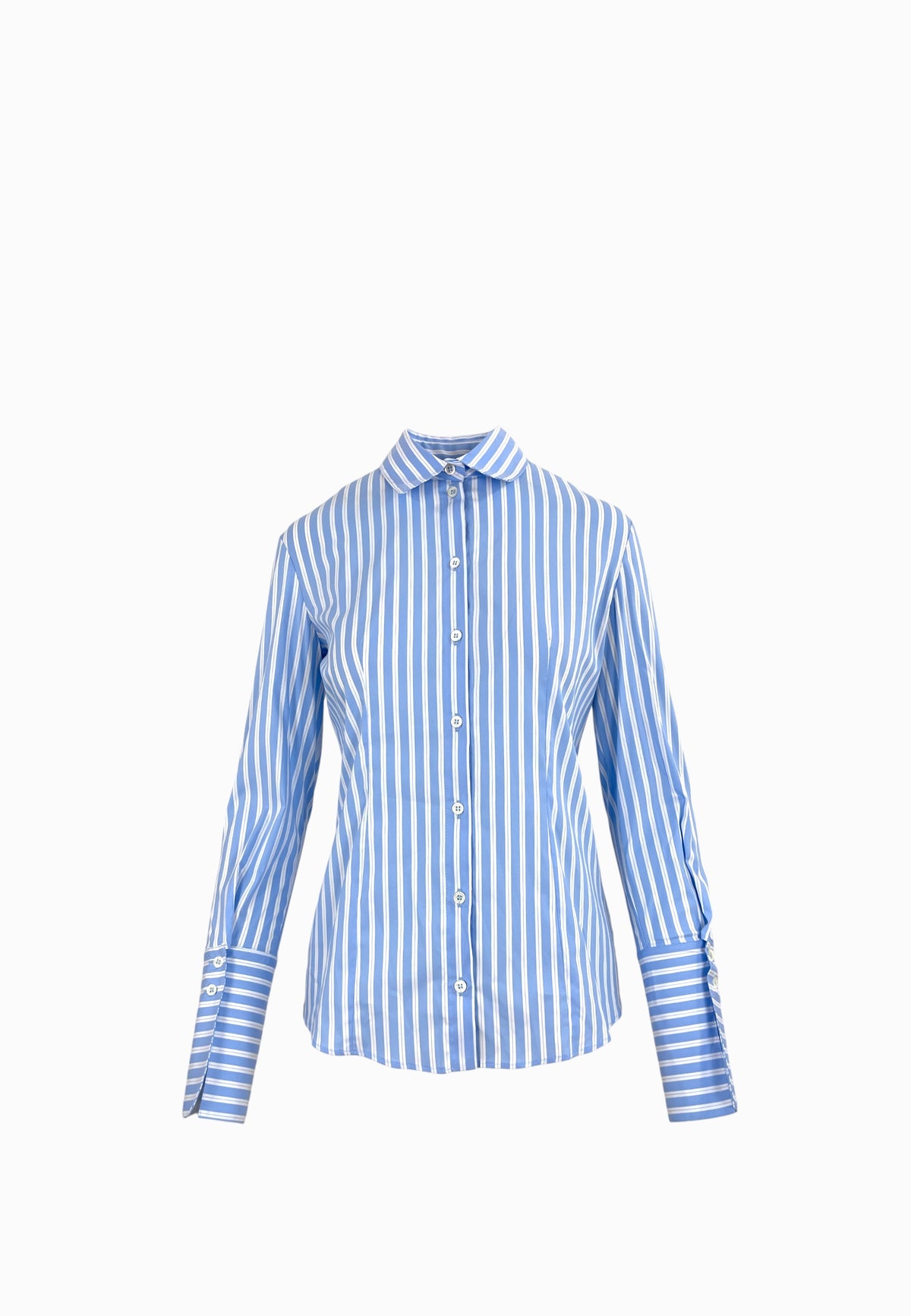 PATRIZIA PEPE CAMICIA RIGHE BIANCO-AZZURRO