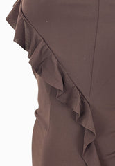 PINKO SUSIE TOP JERSEY MARRONE