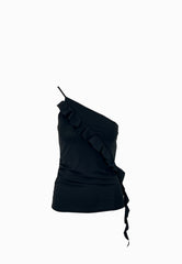 PINKO SUSIE TOP JERSEY NERO