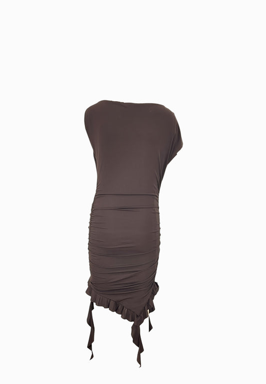 PINKO ALISHA ABITO JERSEY MARRONE