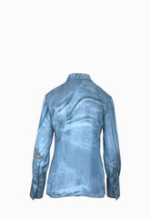 PINKO CHRISTA CAMICIA STAMPA BLUE