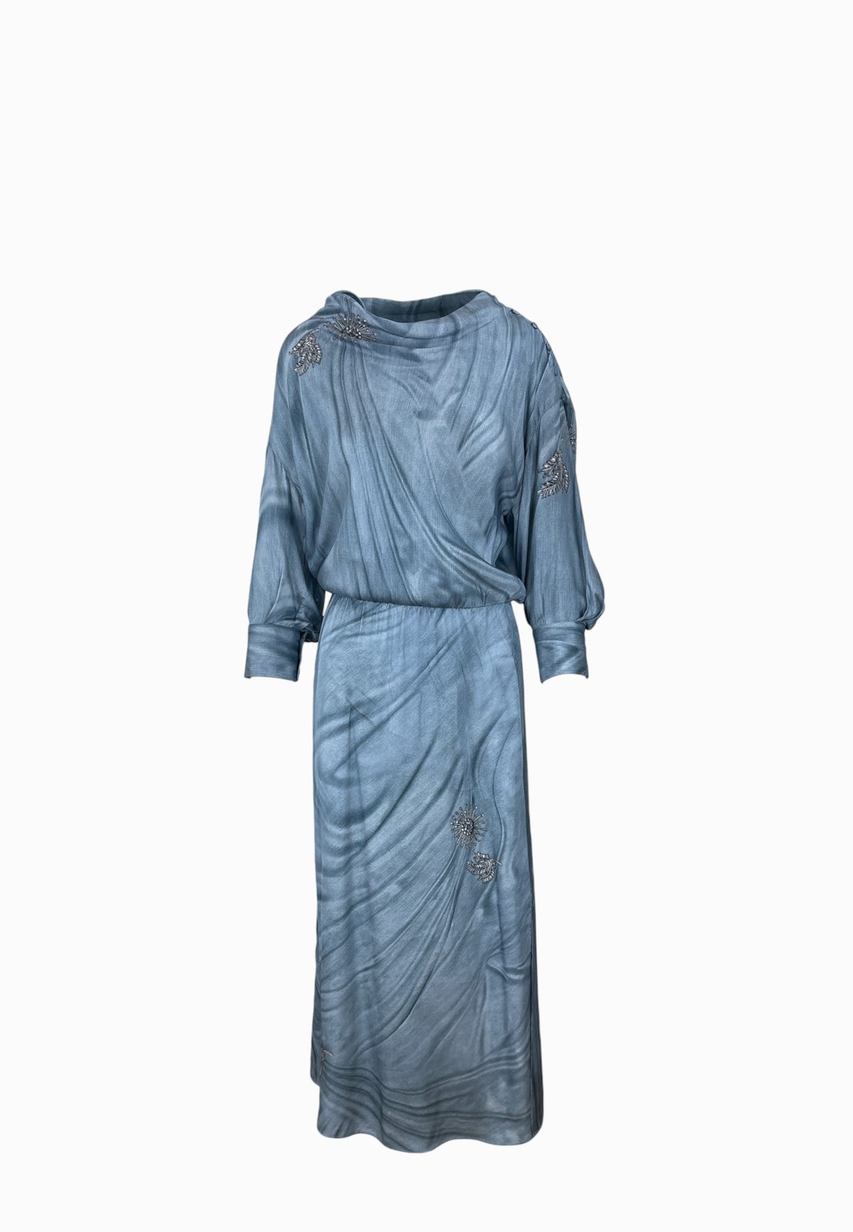 PINKOAISLIN ABITO STAMPA BLUE