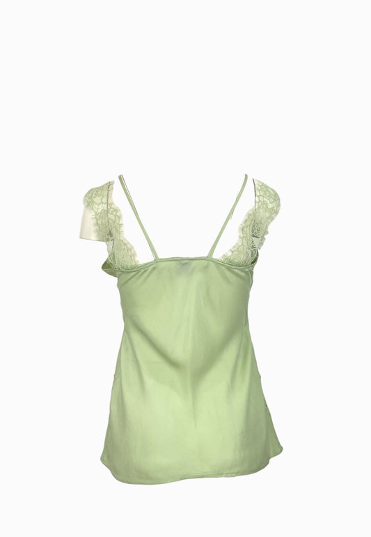 PINKO LYDIA TOP PIZZO VERDE