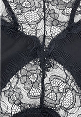 PINKO LYDIA TOP PIZZO NERO