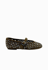 STEVE MADDEN BALLERINA FULL STRASS MARRONE