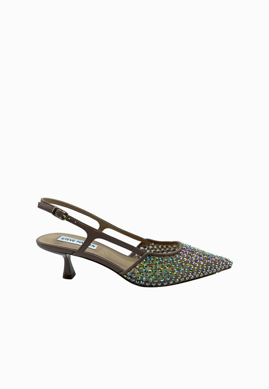 STEVE MADDEN CHANEL FULL STRASS MARRONE ORO