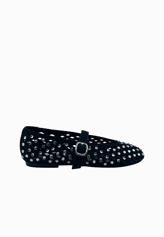 STEVE MADDEN BALLERINA FULL STRASS NERO