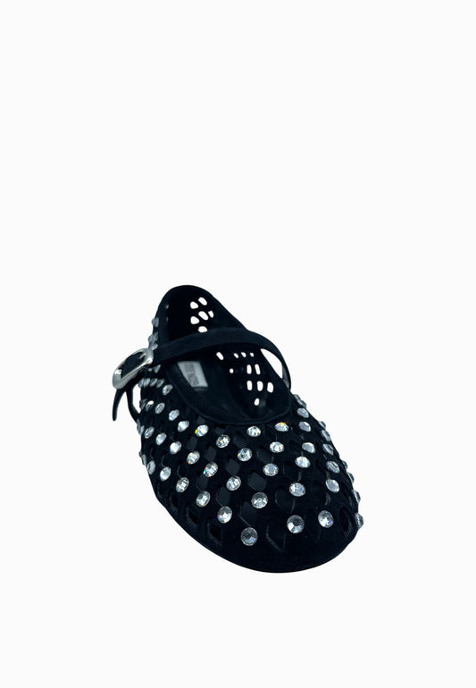 STEVE MADDEN BALLERINA FULL STRASS NERO