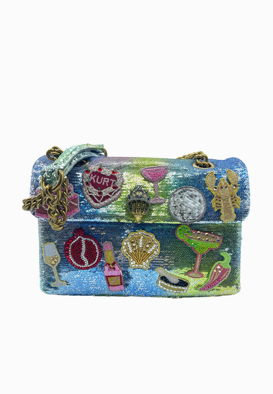 KURT GEIGER BORSA FULL MICROPAILLETTES MULTICOLOR