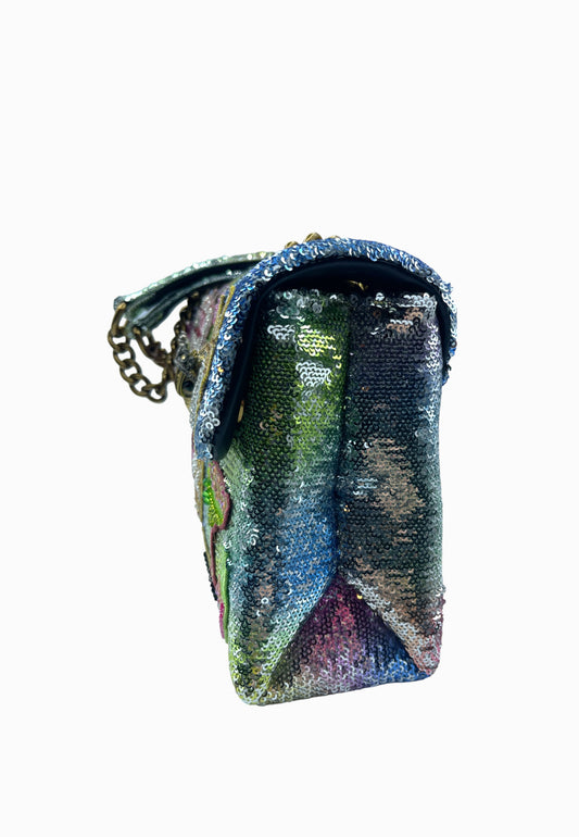 KURT GEIGER BORSA FULL MICROPAILLETTES MULTICOLOR