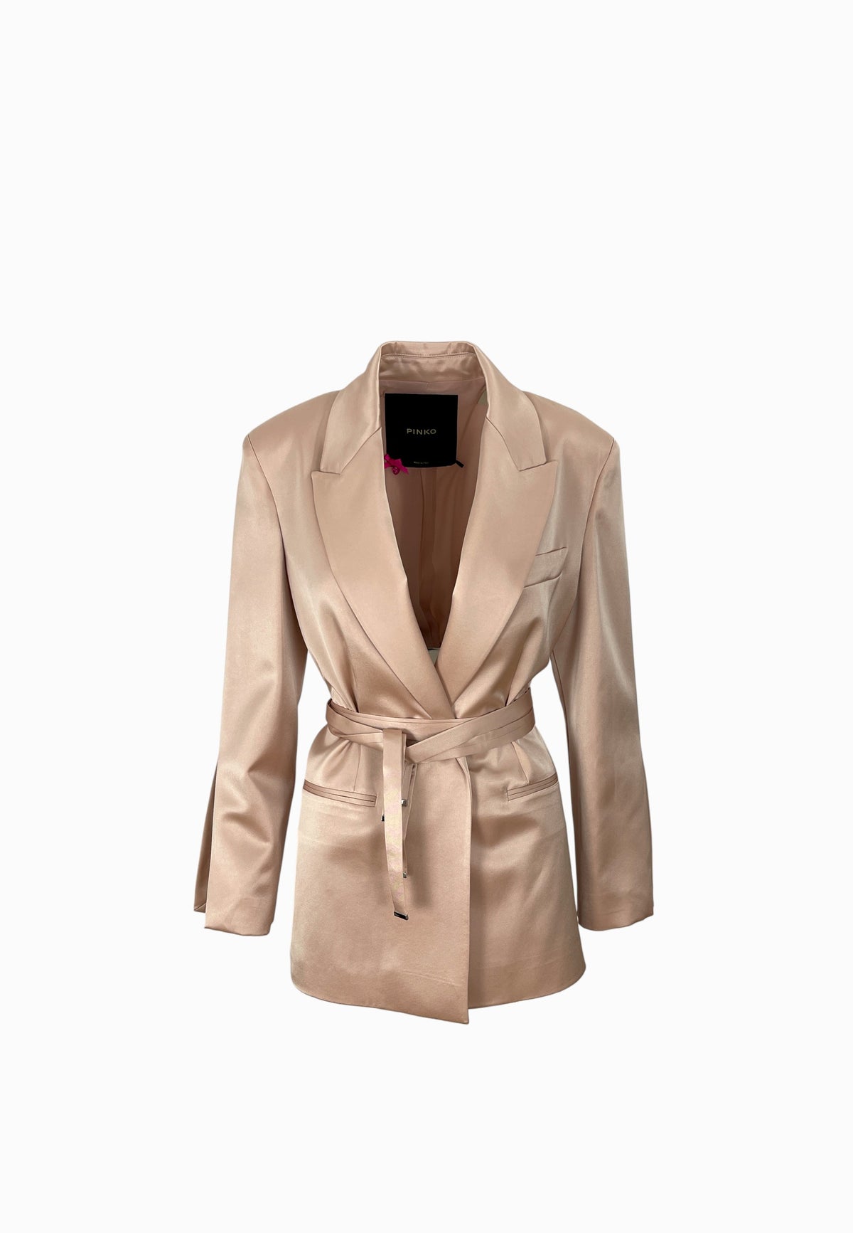 PINKO RAPA GIACCA SATIN ROSA