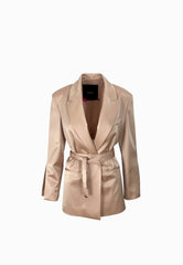 PINKO RAPA GIACCA SATIN ROSA