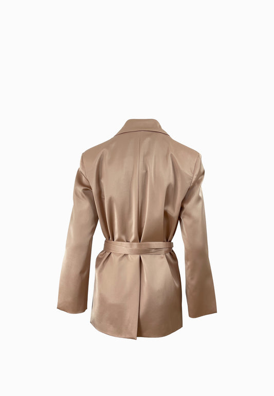 PINKO RAPA GIACCA SATIN ROSA