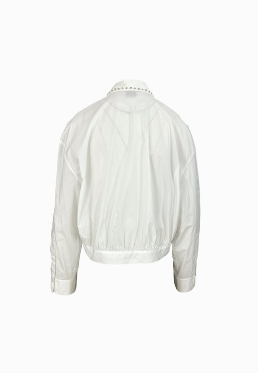 PINKO CHARITA CAMICIA POPELINE BIANCO