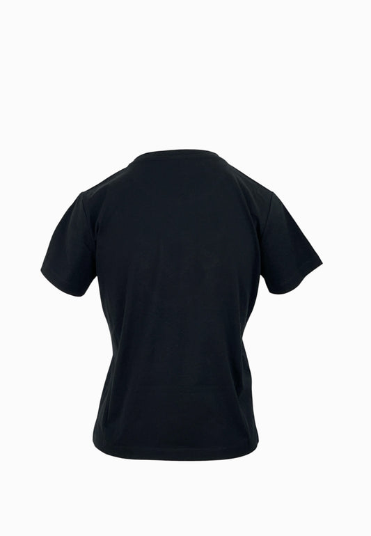 PINKO FIDENZA T-SHIRT LOGO NERO