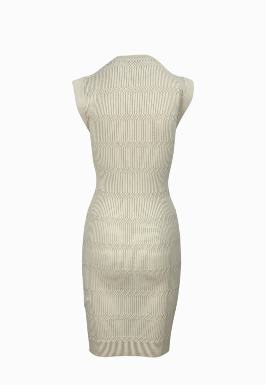 LIU-JO ABITO MAGLIA CAPPUCCINO