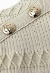 LIU-JO ABITO MAGLIA CAPPUCCINO