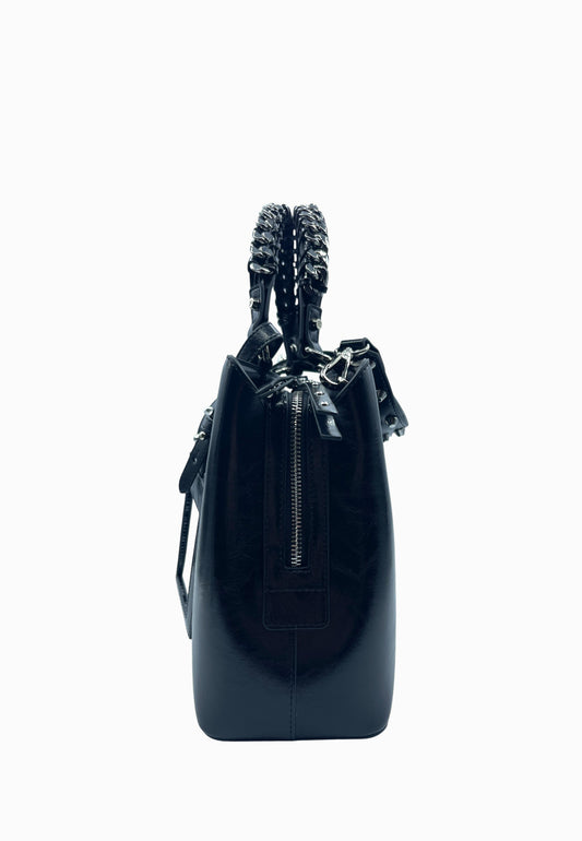 JHON RICHMOND BORSA NERO/ARGENTO