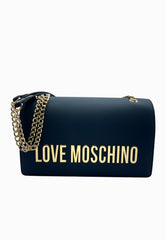 LOVE MOSCHINO BORSA NERO-ORO