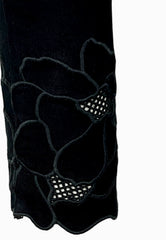 LIU-JO PANTALONE JEANS RICAMO NERO