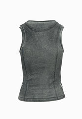 PINKO RITORNO CANOTTA COSTINE GREY
