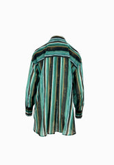 PINKO RIETI CAMICIA STAMPA MULTI VERDE