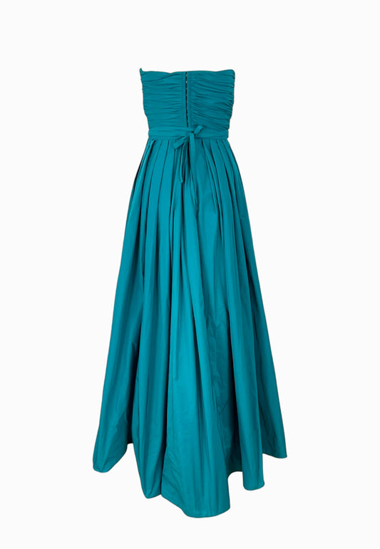 PINKO DATTERO ABITO TAFFETA VERDE