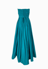 PINKO DATTERO ABITO TAFFETA VERDE