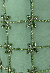 PINKO NEW CARRIERI GONNA RICAMO GREEN