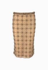 PINKO NEW CARRIERI GONNA RICAMO NUDO